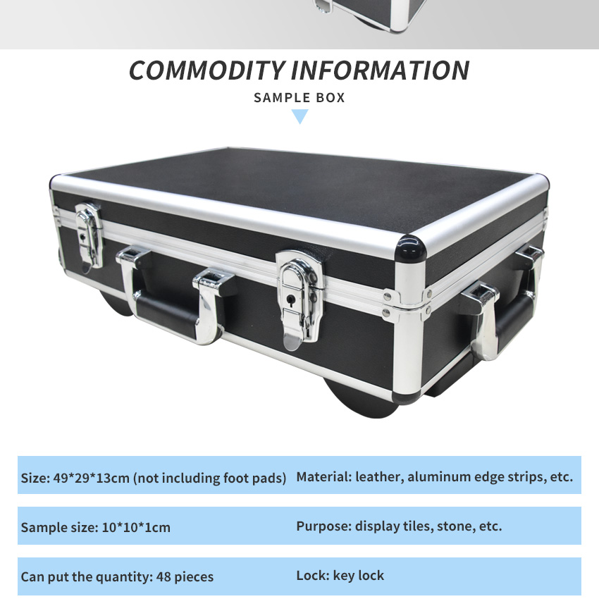 Aluminum Trolley Case Granite Quartz Ceramic Tile Carry Suitcase