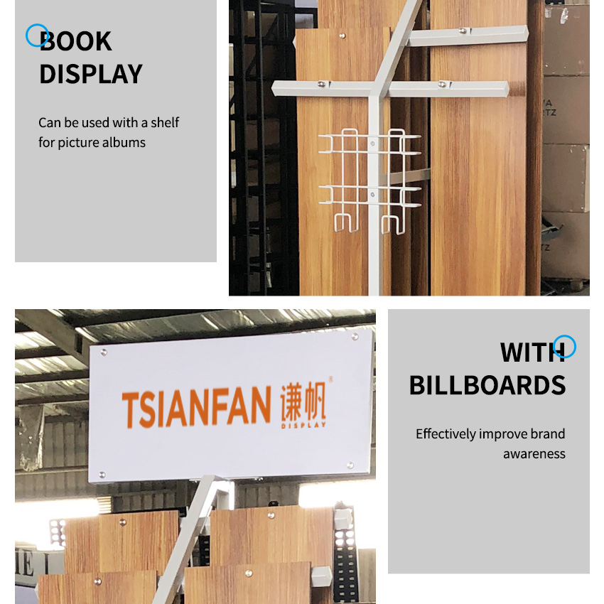 Wood Floor Display Stands Customized metal wood flooring exhibition display racks