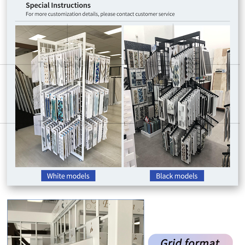 Wholesale Metal Ceramic Tile Stone sample handling display rack For Showroom