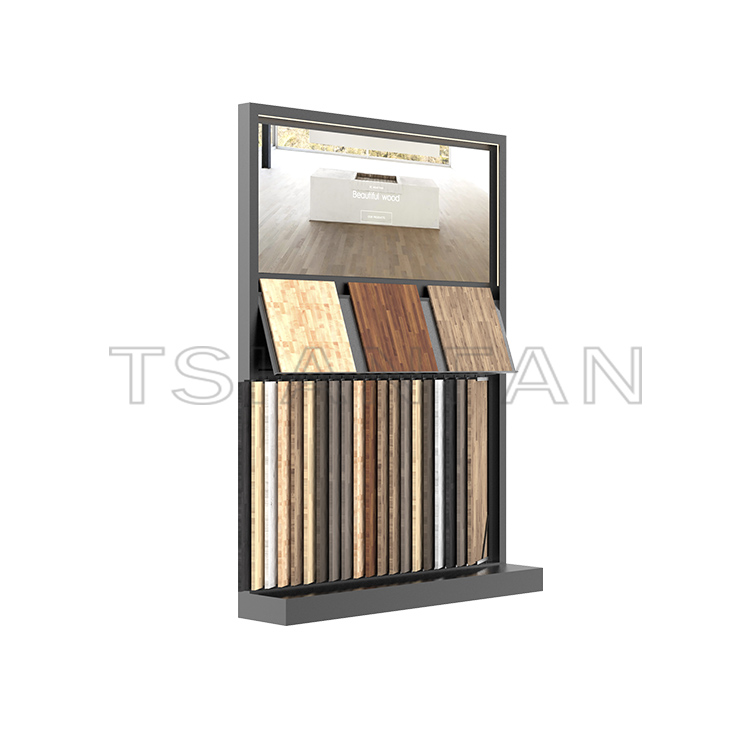 Hardwood Floor stand page turning combination Display rack-WF3011