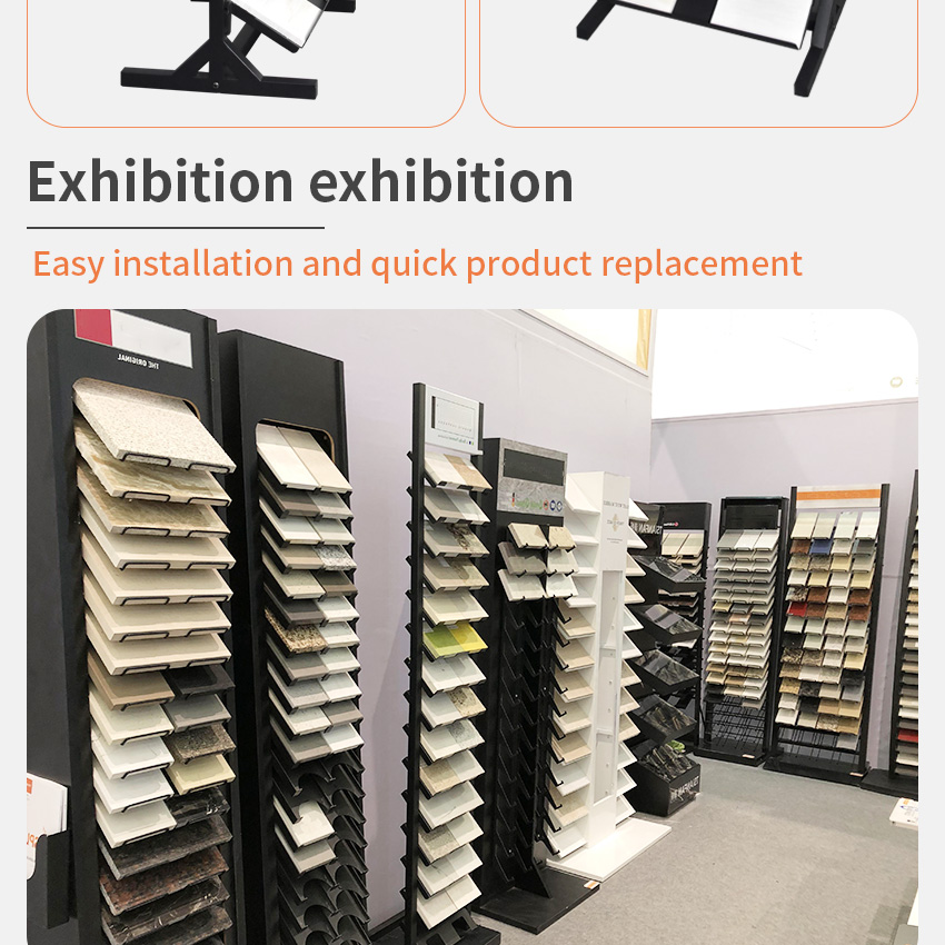 Hot Sale Granite Marble Ceramic Tile Stone Sample Floor display Standing rack