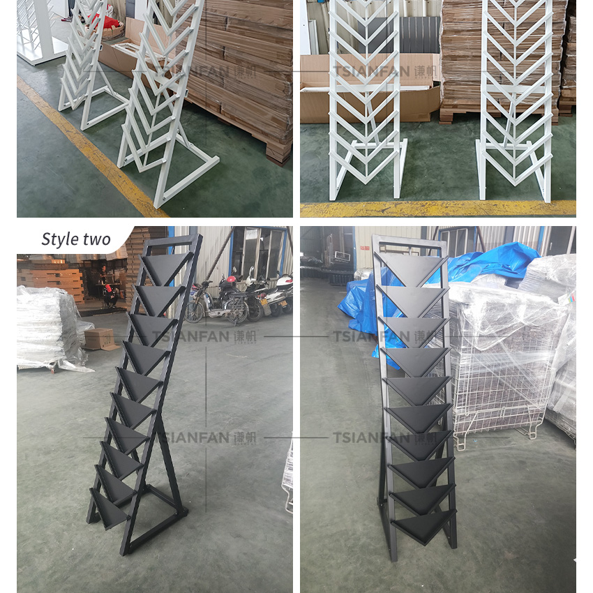 Tile Stone Marble Granite Stone Tower Ceramic Tile Display Metal Rack LD024-2