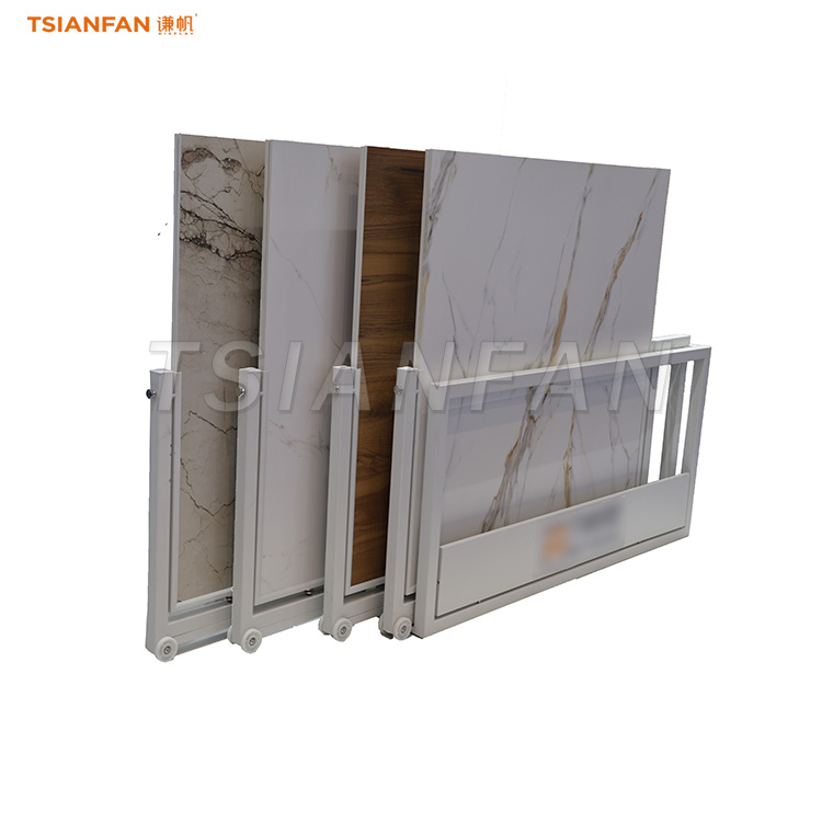 granite sample sliding display stand