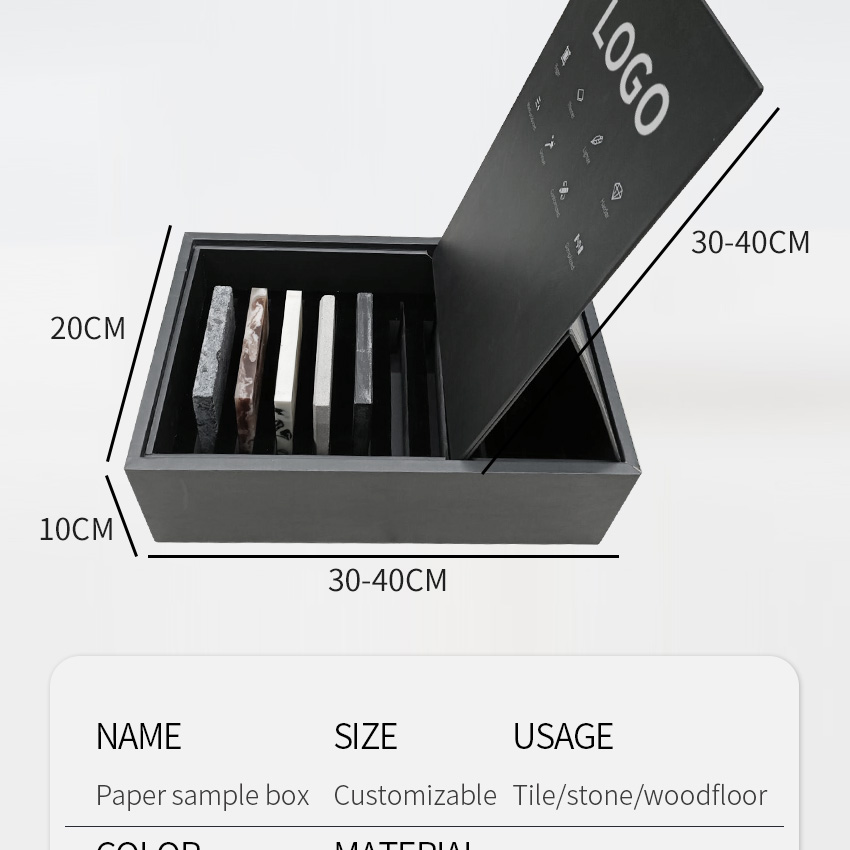 Stone Tile Display Boxes For Marble Aceylic Box Capacity Quartz Stone Sample