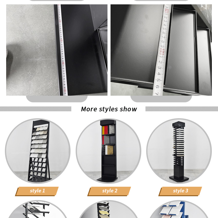 Factory Show Waterfall Sample tile Marble Quartz Display Rack SR088