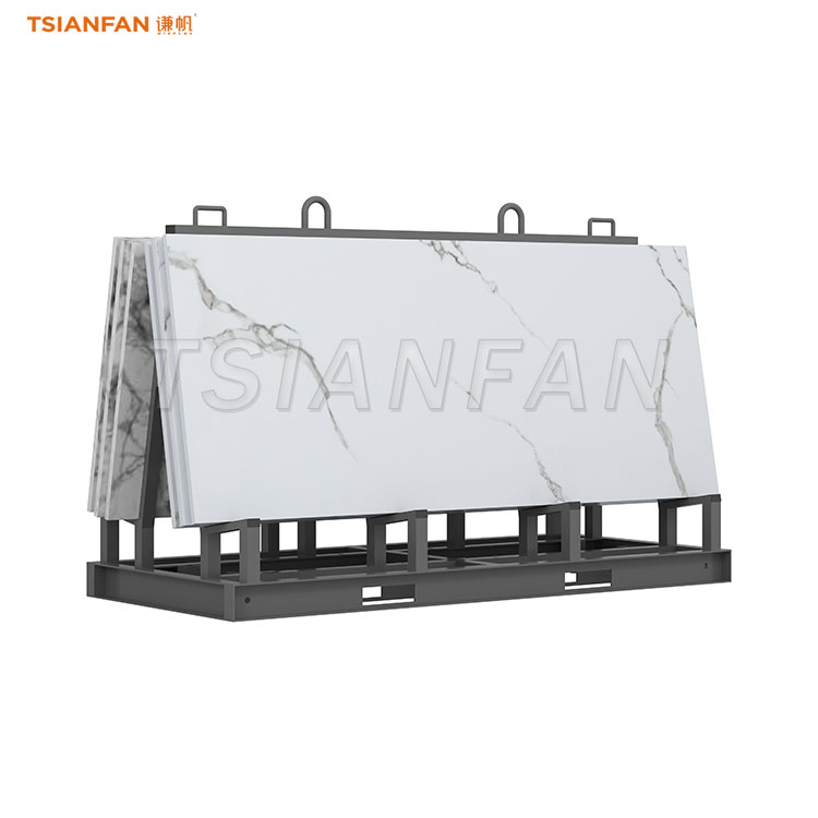 Professional Building Material Slab Display Stand SD008 - Front View