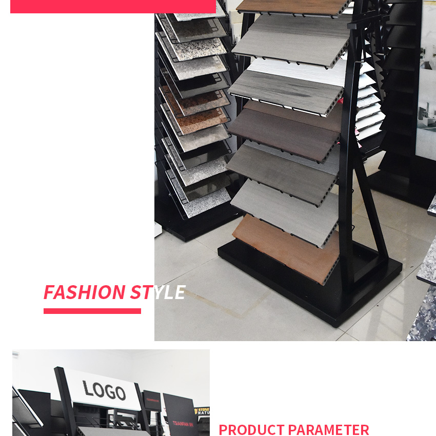 Factory Customize Tile Ceramic Granite Marble Wood floor standing Display rack