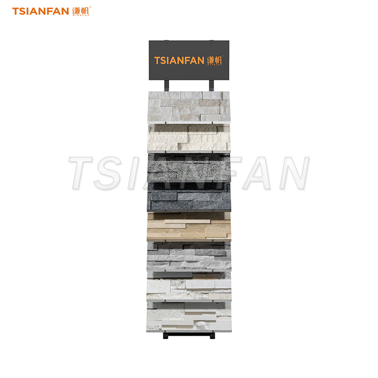 Contemporary cultural stone exhibit shelves-SW117