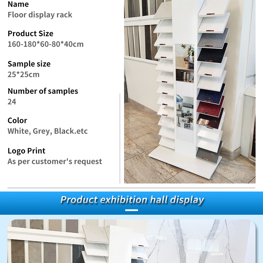 Tile Ceramic Quartz Granite sample stone Standing rack both sides