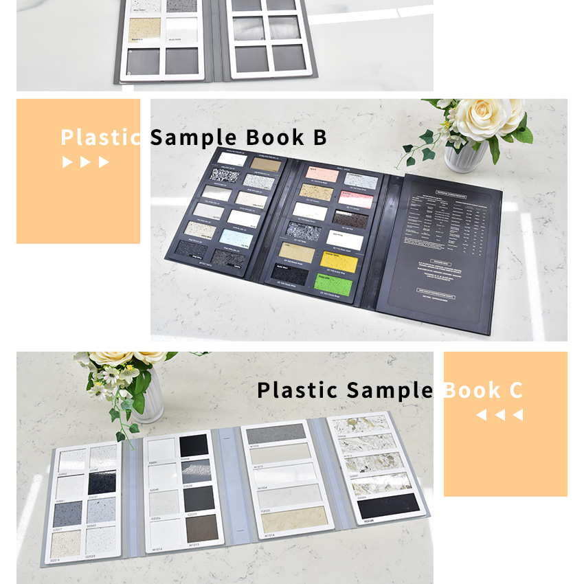 Wholesale Custom Tile Ceramic Marble Quartz Stone sample Plastic Display book