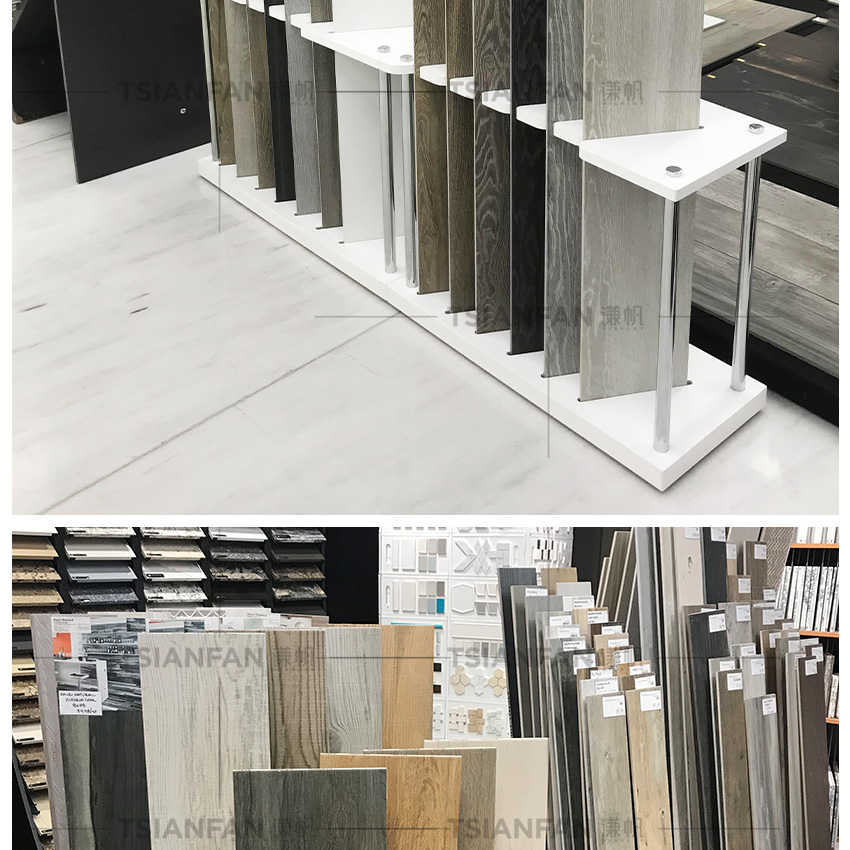 Wooden Flooring Stand Hardwood Display Racks Hot Sale Floor Wood Rack