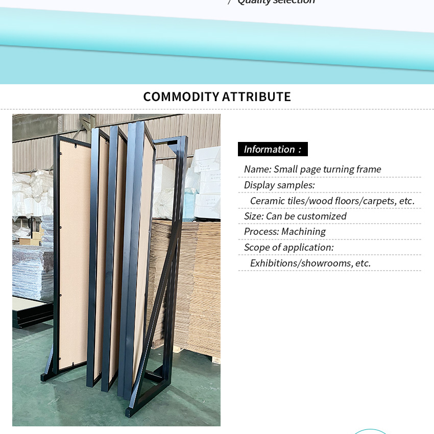 New Arrival Sample Ceramic Tile Wood Floor page turning Display Stand FYF004-1