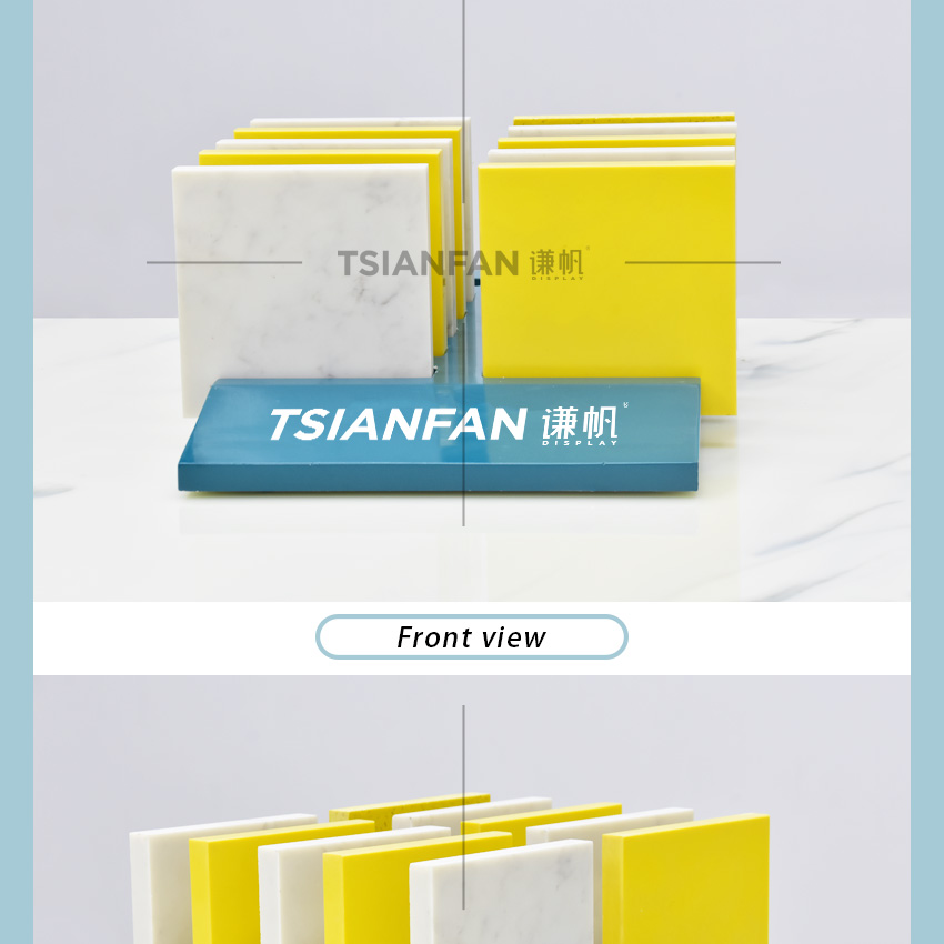 Mdf Tabletop Tile Quartz Sample Display Stand New Design Tile Rack