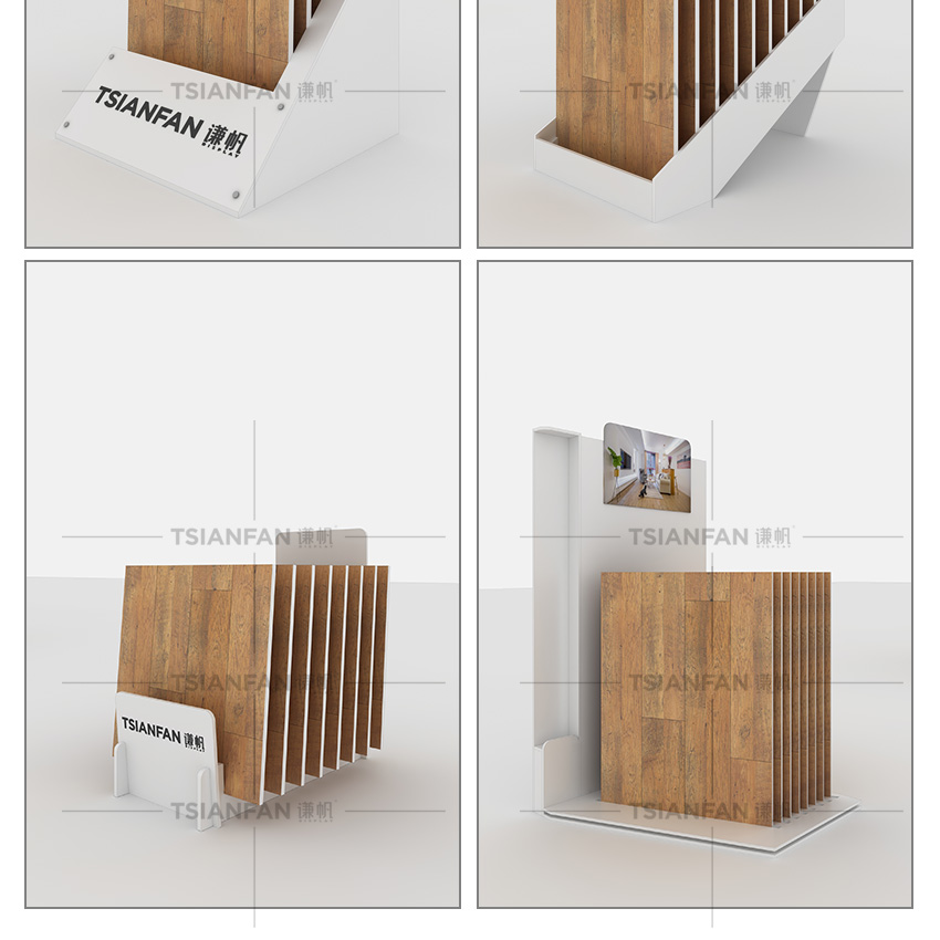 Wood board Countertop display stand desktop Show Display Rack