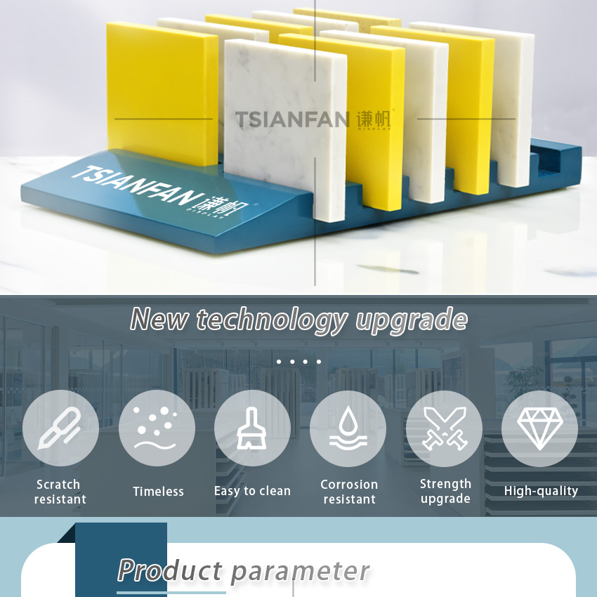 Mdf Tabletop Tile Quartz Sample Display Stand New Design Tile Rack