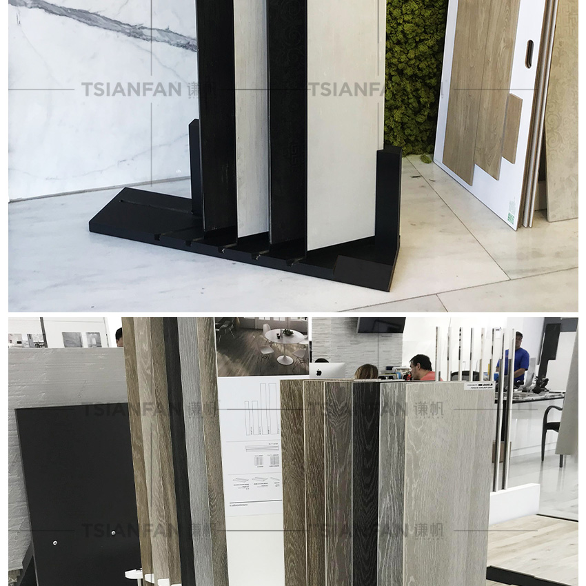 Wooden Flooring Stand Hardwood Display Racks Hot Sale Floor Wood Rack