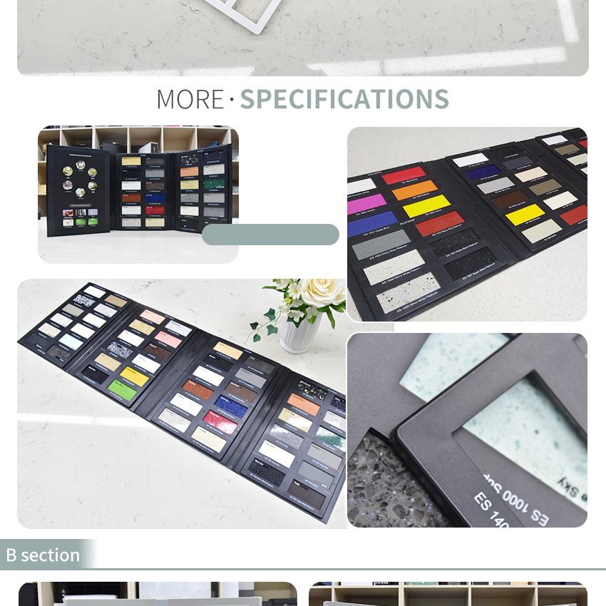 Quartz mosaic marble stone tile sample display book Folder Panel Packing