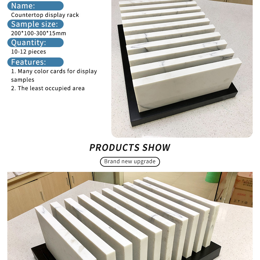 Tabletop Racks Quartz Marble Granite Rock Panel Ceramic Sample Stone