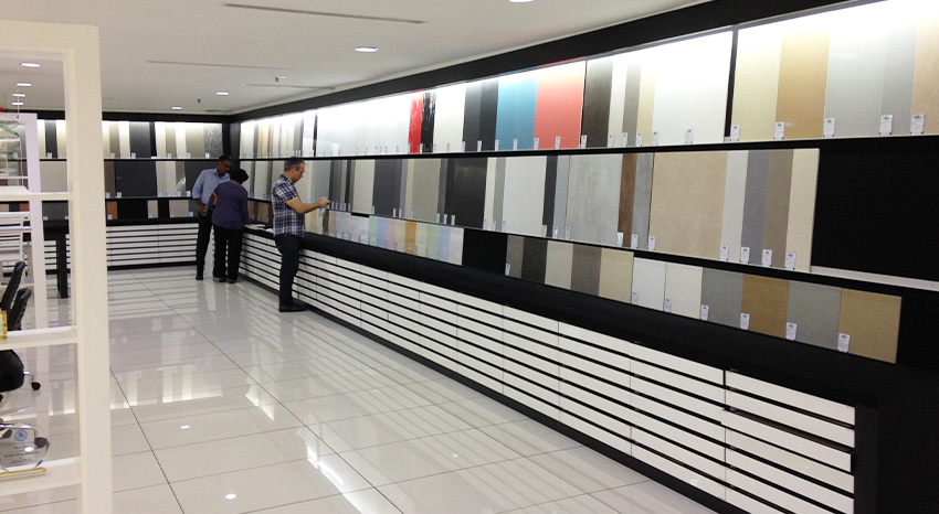 Sliding Display Drawer Tile Quartz Granite Marble Sample Cabinet Stand