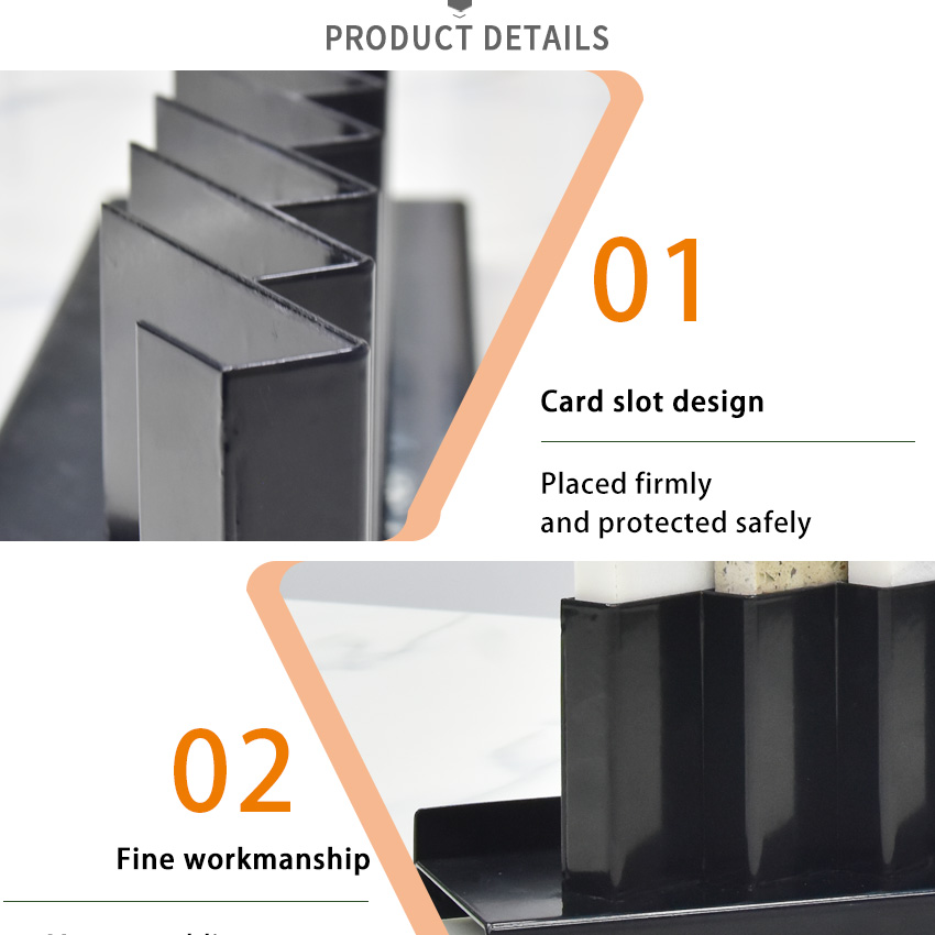 Quartz tile sample table display rack