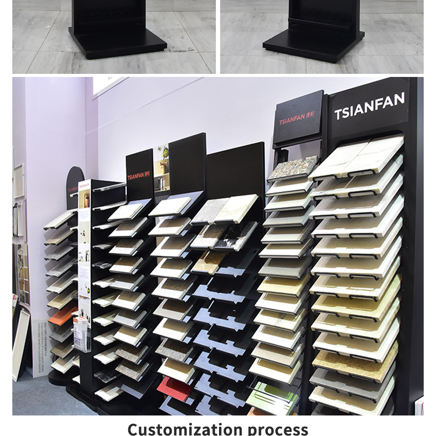 Wholesale Tile Quartz Ceramic Stone Metal Display Floor Standing LD016-5
