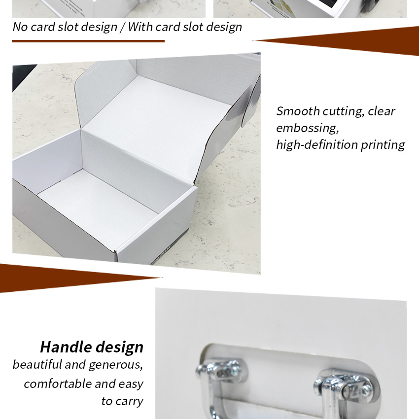 folding paper packaging show case tile mosaic granite stone displays box