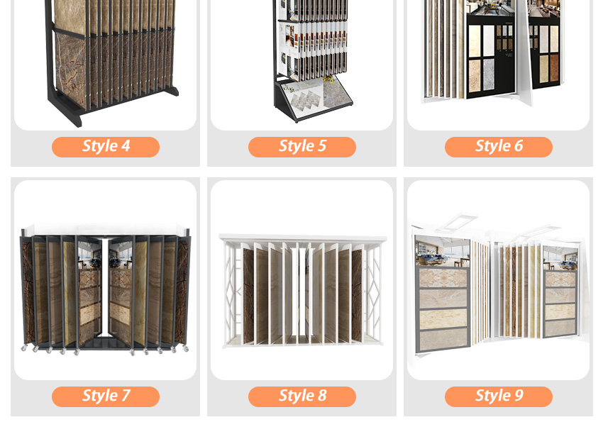 New Arrival Sample Ceramic Tile Wood Floor page turning Display Stand FYF004-1