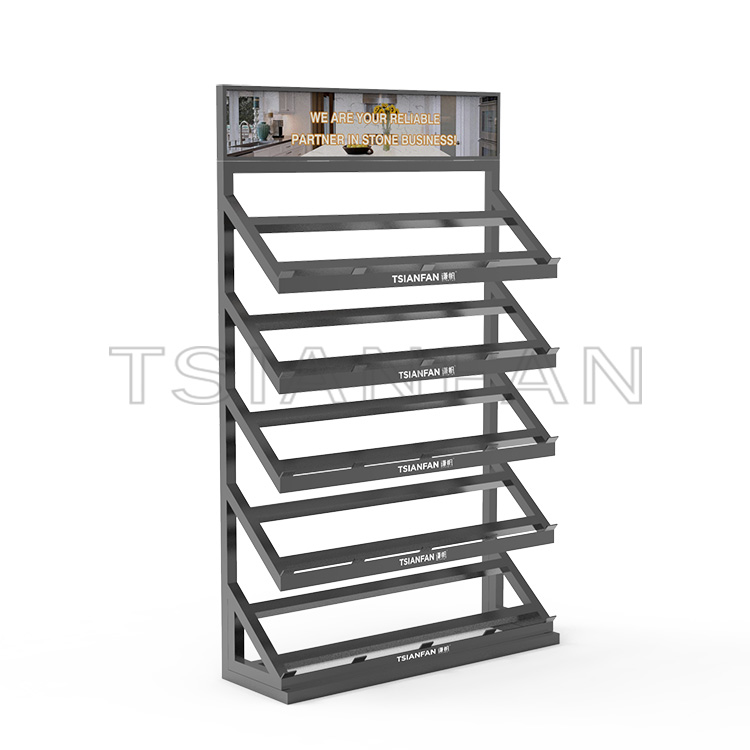 Special offer bevel floor quartz stone artificial stone exhibition set-SG901