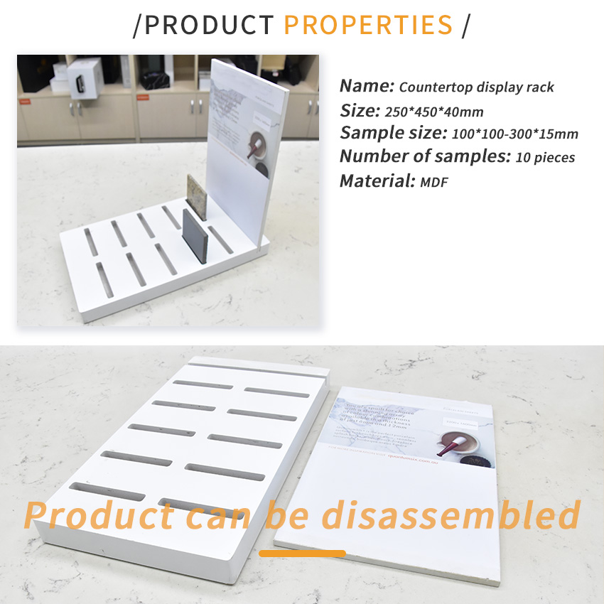 Metal tile Mosaic Granite Ceramics Tile Sample Countertop display Stand