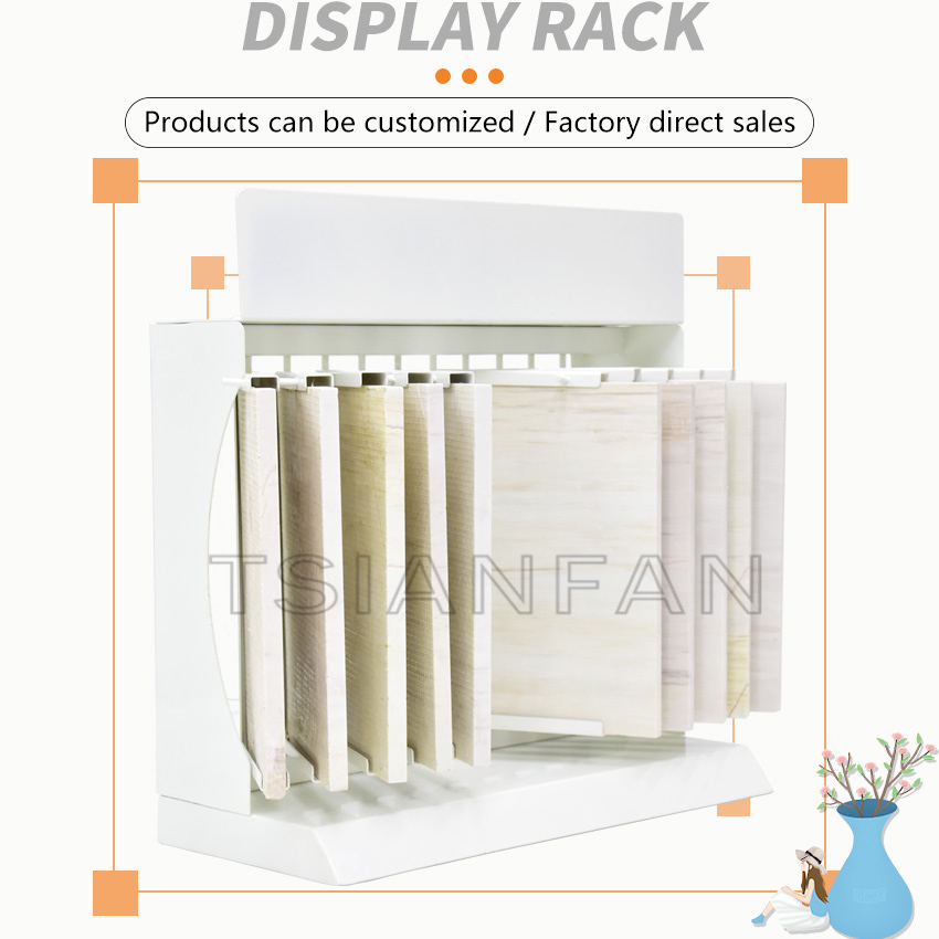 Stone sample page turning Countertop display rack Tile Granite Marble