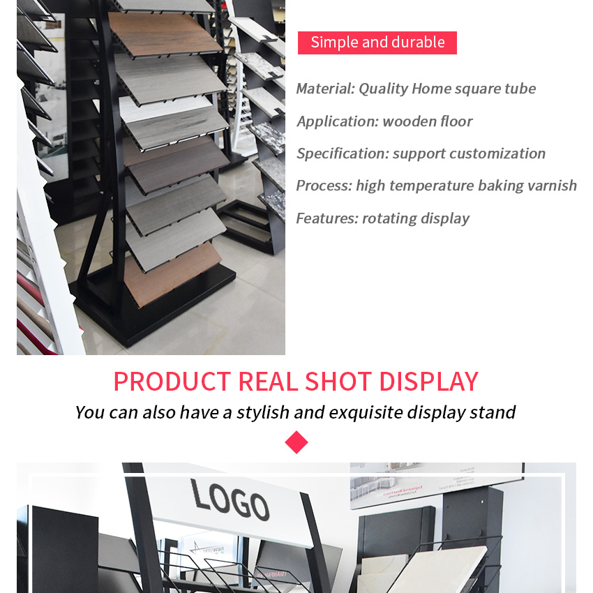 Factory Customize Tile Ceramic Granite Marble Wood floor standing Display rack
