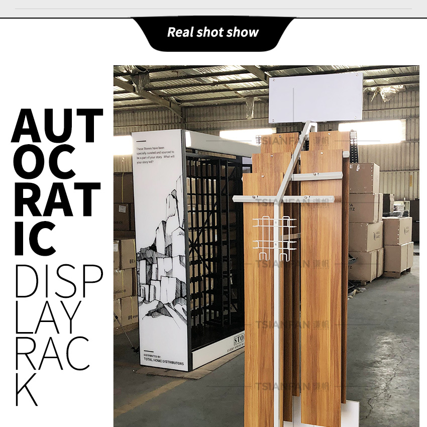 Wood Floor Display Stands Customized metal wood flooring exhibition display racks