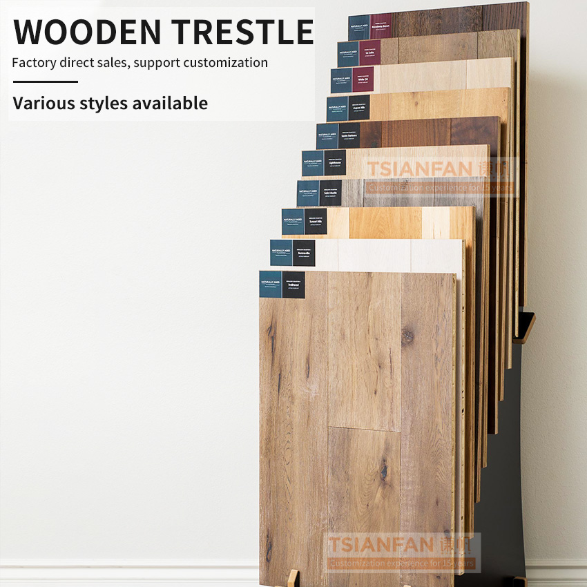 Solid Wood Countertop Display Rack Sample Wooden Floor Tabletop Rack
