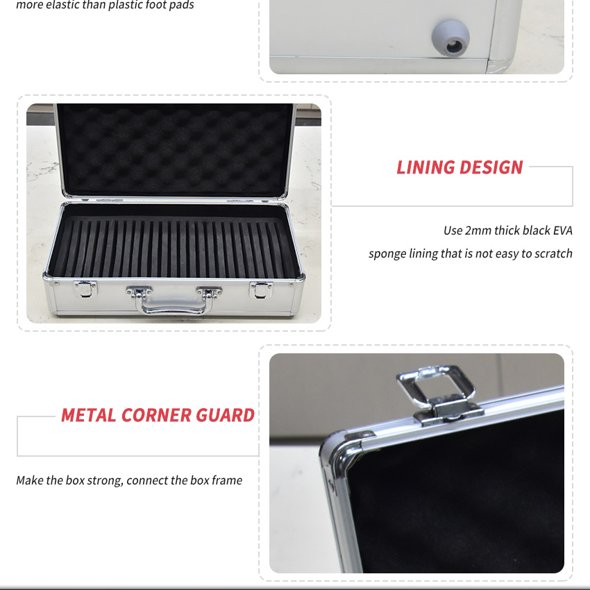 Marble Quartz Case Carry Suitcase Factory Custom Ceramic Tile Display Aluminum Case