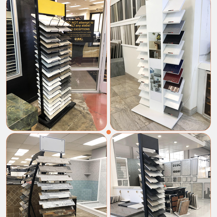 Hot Sale Granite Marble Ceramic Tile Stone Sample Floor display Standing rack