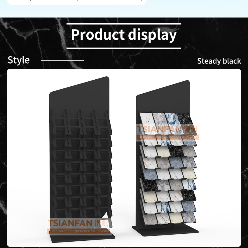 marble quartz granite samples tile slate stones display stand display frame