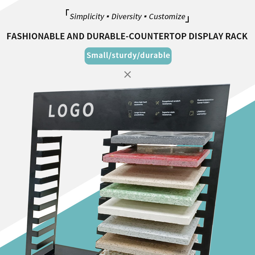 Factory Show Double Sided Marble Quartz Ceramic Countertop Display