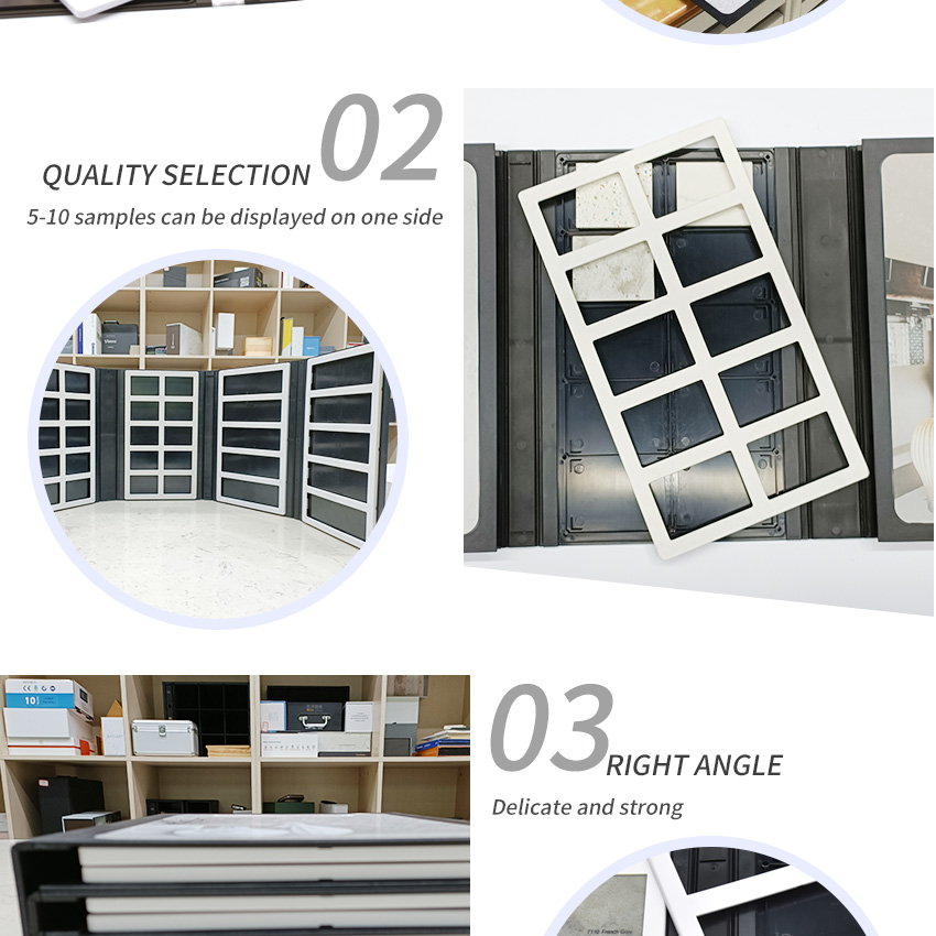 Wholesale Custom Tile Ceramic Marble Quartz Stone sample Plastic Display book