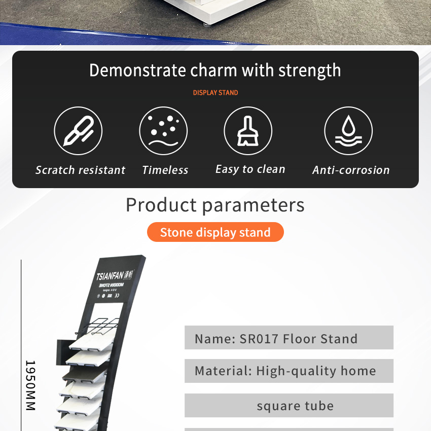 Arched waterfall Ceramic tile display stand flooring display frame SR017