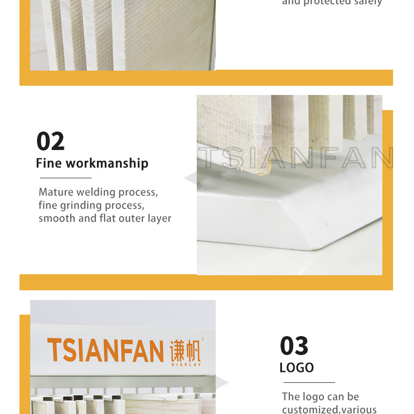 Stone sample page turning Countertop display rack Tile Granite Marble