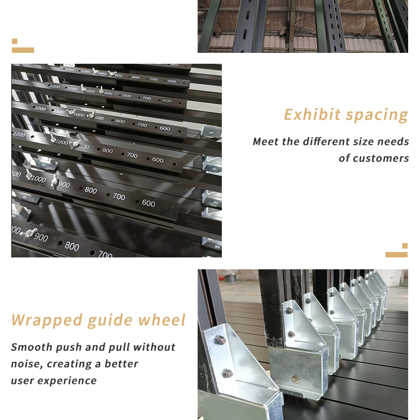 Tile Granite Slab Displays Panel sliding Display Racks For Showroom TL010-2