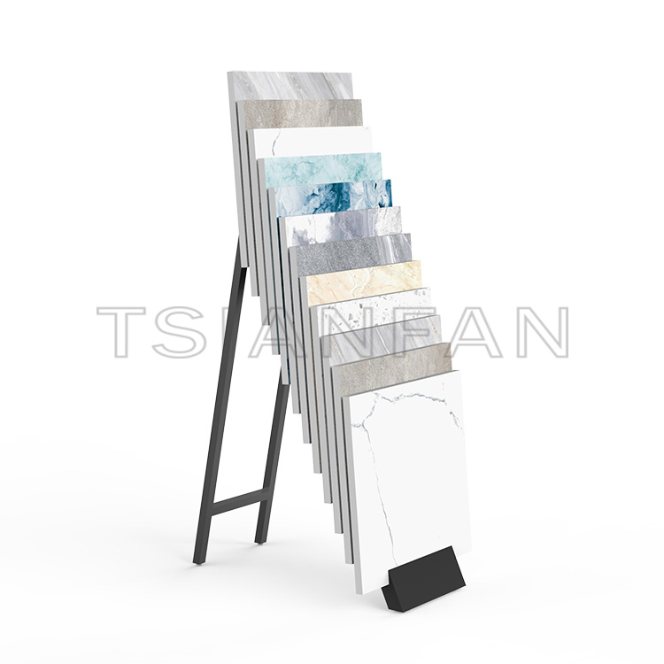 Stone Sample Waterfall Display Rack floor showroom design-SG1022