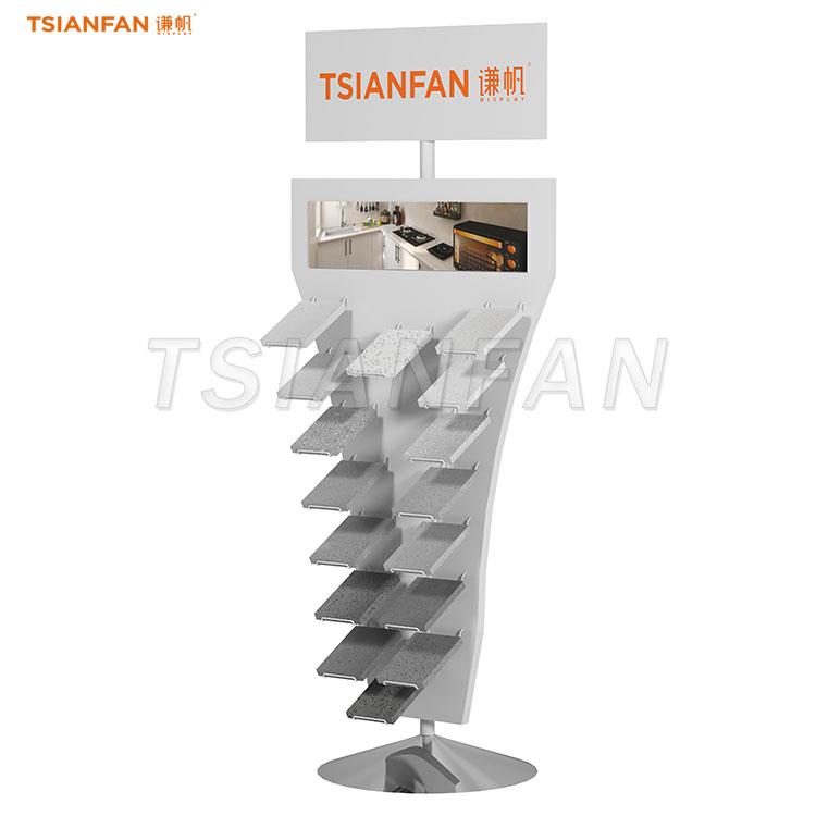 Eco-friendly Stone Display Solutions Stone Sample Show Rack-SRL009