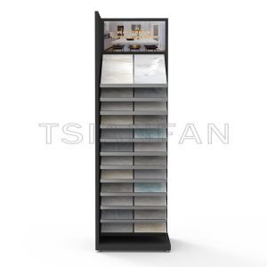Exhibition hall Artificial Stone Sample Display Rack Online Shopping display equipment for building materials-SG1020