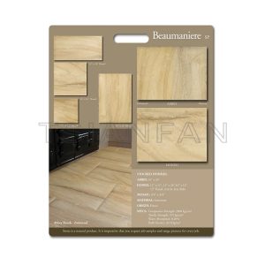 Exhibition hall design custom limestone sample mdf display board Swatch Card PF005-10