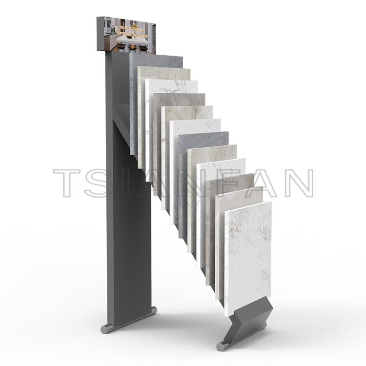 Exhibition hall Quartz Stone Sample Waterfall Display Rack equipment-SG1021