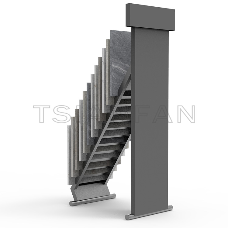 Exhibition hall Quartz Stone Sample Waterfall Display Rack equipment-SG1021 - Image 2
