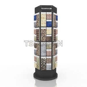 Exhibition hall rotating mosaic tile metal display stand mz2068