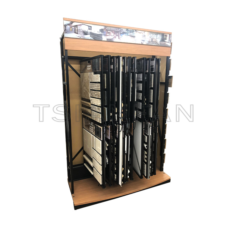 Factory custom flip mosaic metal sample display rack economical-MF015 - Image 2