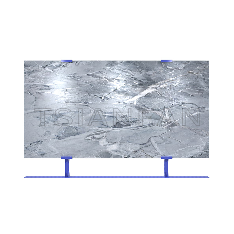 Factory custom metal large slab rack tile marble panel display rack SD102 - Image 4